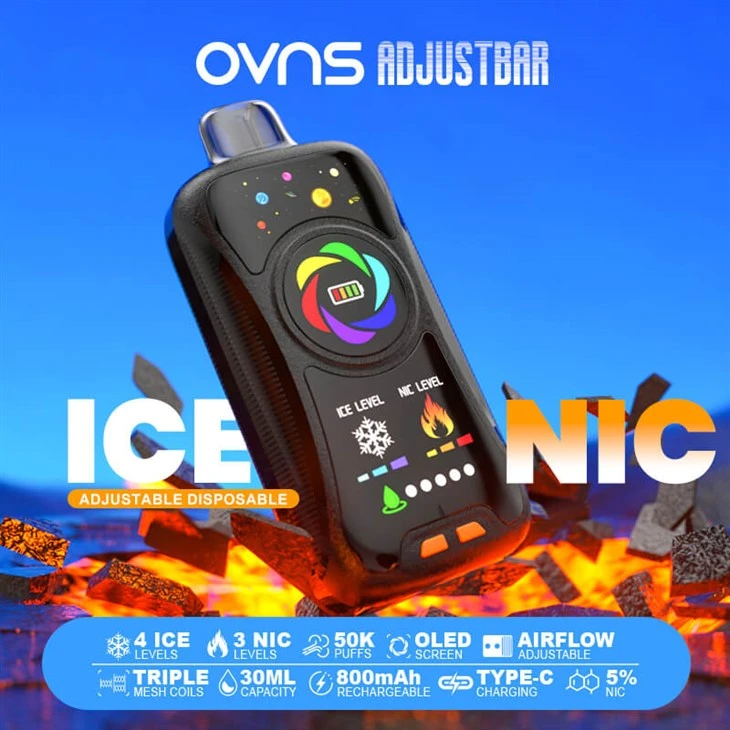 50 000 NIC a ICE CONTROL ROZHODNÉ ZARIADENIE VAPE